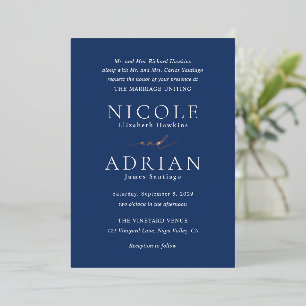 Nicole Royal Blue Elegant Wedding