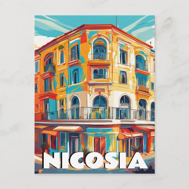 Nicosia, Capital of Cyprus Postcard (Front)