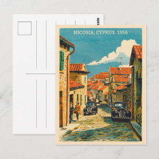 Nicosia, Capital of Cyprus Vintage souvenir gifts Postcard