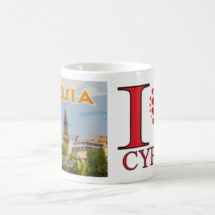 Nicosia, Visit Cyprus I Love Coffee Mug