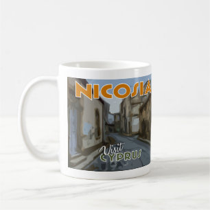 Nicosia, Visit Cyprus I Love Coffee Mug