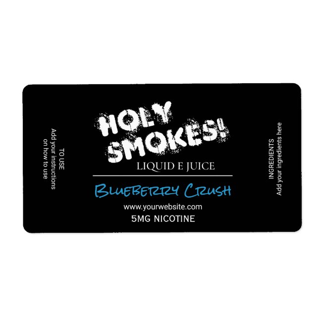 Nicotine E Juice Labels (Front)