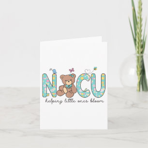Nicu Bear Spring Nicu Nurse Helping Little Ones Bl Card