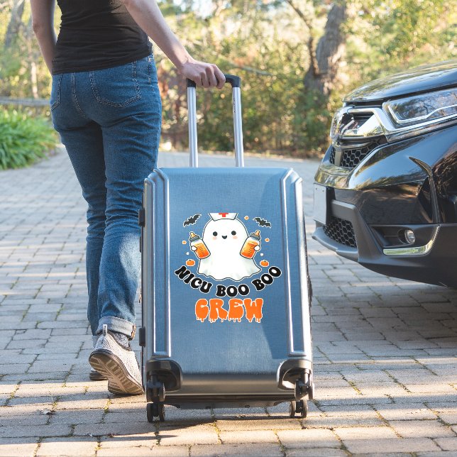Nicu boo boo crew halloween,Nicu Boo Crew Funny Nu (Suitcase Insitu)