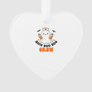 Nicu boo boo crew halloween,Nicu Boo Crew Funny Nu Ornament