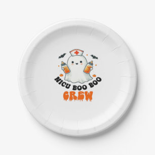 Nicu boo boo crew halloween,Nicu Boo Crew Funny Nu Paper Plate
