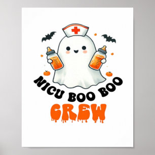 Nicu boo boo crew halloween,Nicu Boo Crew Funny Nu Poster