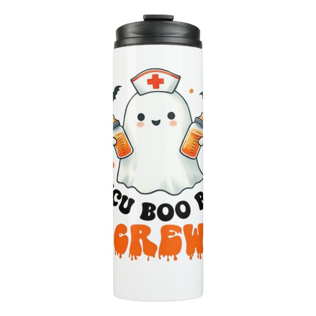 Nicu boo boo crew halloween,Nicu Boo Crew Funny Nu Thermal Tumbler (Front)