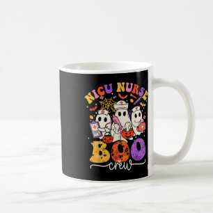 Nicu Boo Crew Costume Funny Nurse Ghost Halloween Coffee Mug
