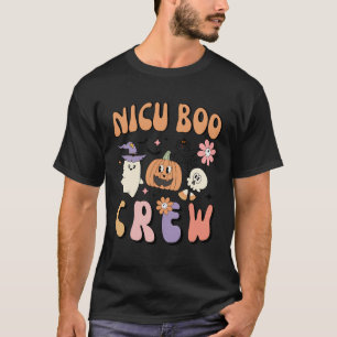 Nicu Boo Crew Cute Ghost Pumpkin Atal Nurse Hallow T-Shirt