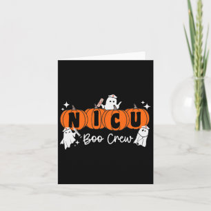 Nicu Boo Crew Ghost Pumpkin Costume Nicu Nurse Hal Card