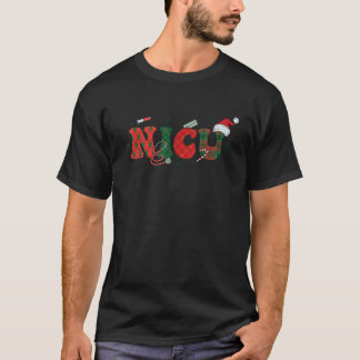 NICU Christmas Neonatal Intensive Care Nurse T-Shirt