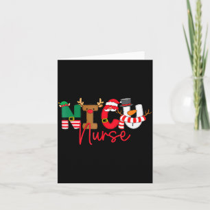 Nicu Christmas Shirt Nicu Nurse Xmas Party Nicu Nu Card