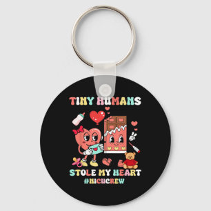 Nicu Crew Chocolate Heart Neonatal Icu Nurse Valen Key Ring