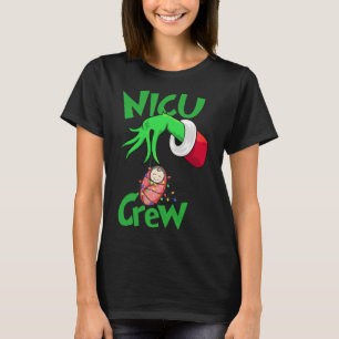 Nicu Crew Christmas Nicu Nurse Nursing Istant T-Shirt