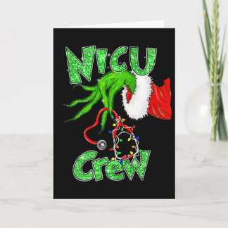 Nicu Crew Nurse Merry Christmas Stethoscope Xmas P Card