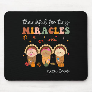 Nicu Crwe Thanksgiving Nurse Fall Thankful For Tin Mouse Pad