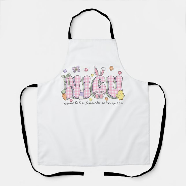 NICU Easter Neonatal Intensive Care Unit Nursing S Apron (Front)