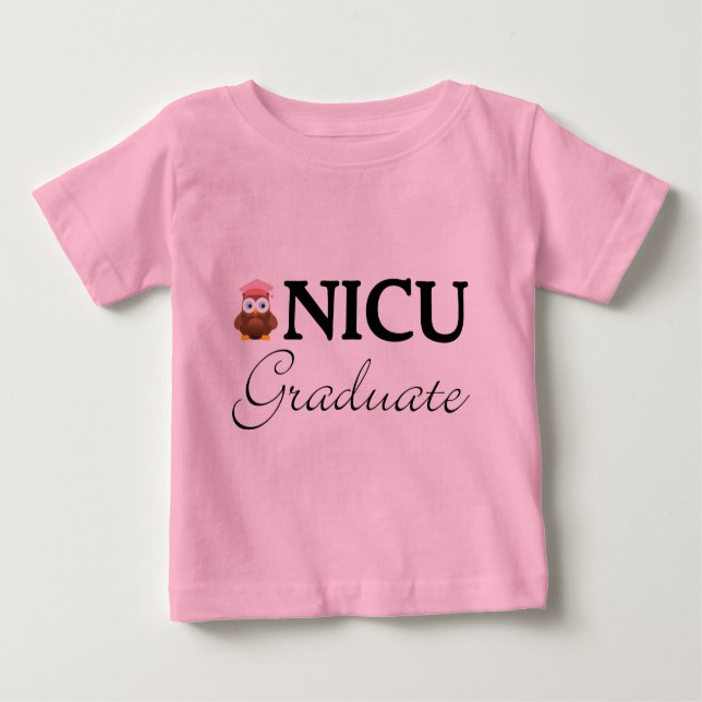 NICU Graduate Baby Girl Tshirt (Front)