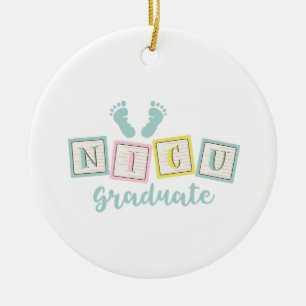 NICU Graduate Ceramic Ornament