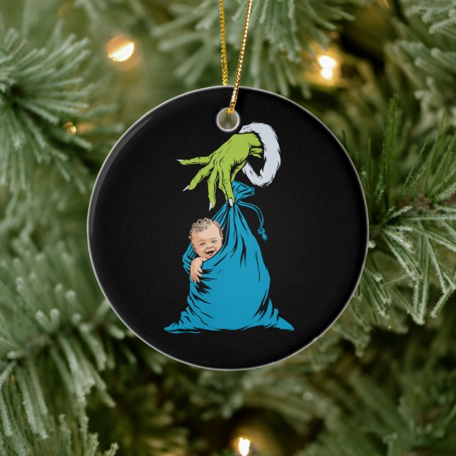 NICU Labour Delivery Nurse Santa Christmas Xmas  Ceramic Ornament (Tree)