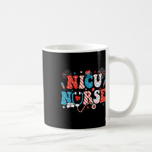 Nicu Nurse 4th Of July American Flag Patriotic Nic Coffee Mug