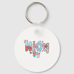 NICU Nurse 4th of July American Nurse  Key Ring