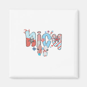 NICU Nurse 4th of July American Nurse Magnet