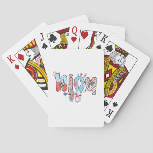 NICU Nurse 4th of July American Nurse Playing Cards