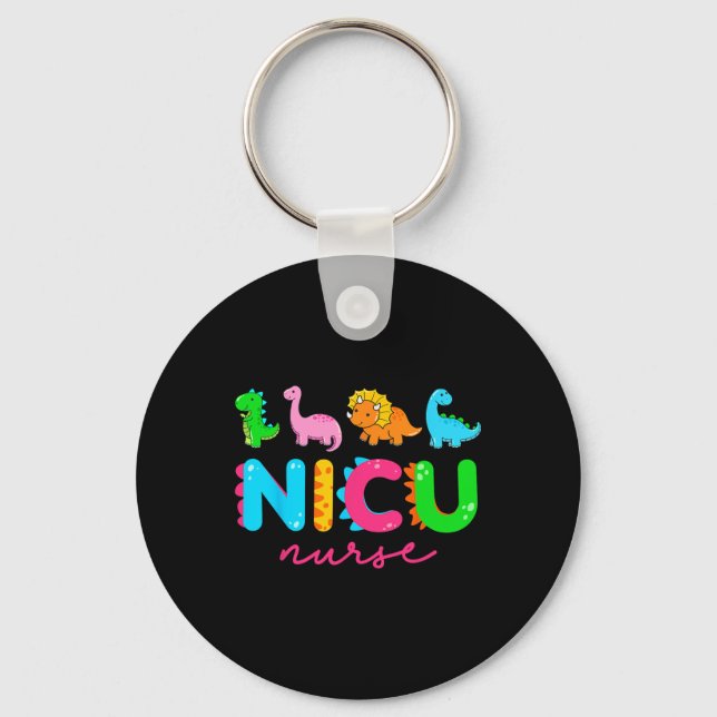 NICU Nurse Animal Nurse Appreciation Nicu Nurse Di Key Ring (Front)