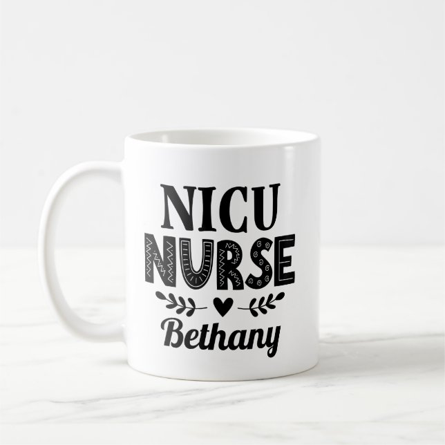 NICU Nurse Appreciation Gift Coffee Mug (Left)