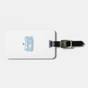 NICU Nurse Baby Feet Plaid Lettering Shirt Design_ Luggage Tag