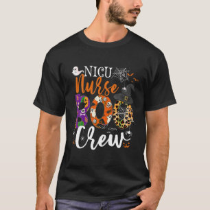 Nicu Nurse Boo Crew Funny Halloween Nicu Nurse Par T-Shirt