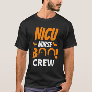 Nicu Nurse Boo Crew Nurse Ghost Costume  Halloween T-Shirt