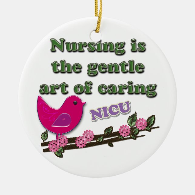 NICU NURSE CERAMIC ORNAMENT (Front)