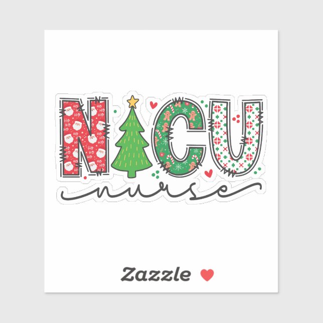 NICU Nurse Christmas, Cute Neonatal ICU Christmas (Sheet)