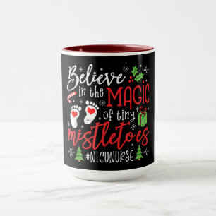 NICU Nurse Christmas Design Mug