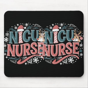 Nicu Nurse Christmas Party Caring Through The Holi Mouse Pad