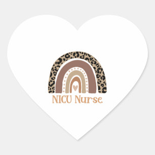 NICU Nurse - Cute Neonatal Nurse Heart Sticker