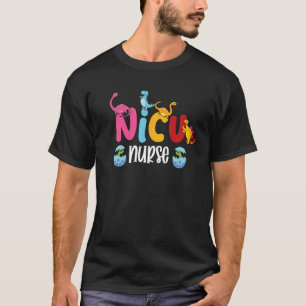 NICU Nurse Dinosaur Nursing Appreciation Dino Anim T-Shirt