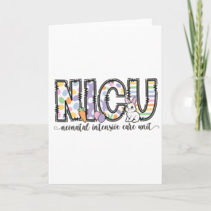 Nicu Nurse Easter Spring Neonatal Intensive Care U Card
