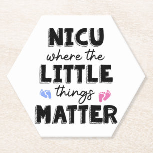NICU Nurse Gift NICU Nurse Quote Paper Coaster
