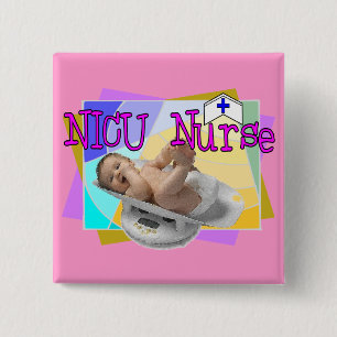 NICU Nurse Gifts 15 Cm Square Badge