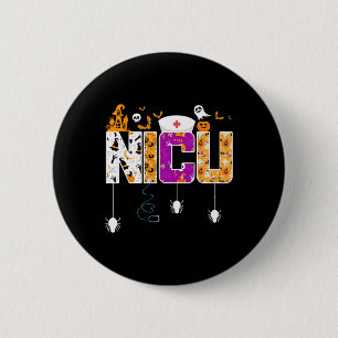 NICU Nurse Halloween Hospital Party Fun Nursing St 6 Cm Round Badge