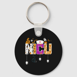 NICU Nurse Halloween Hospital Party Fun Nursing St Key Ring