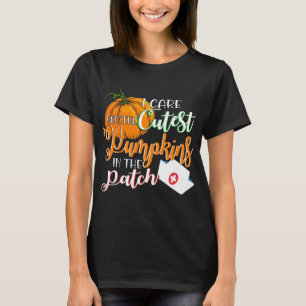 Nicu Nurse Halloween I Care For The Cutest Pumpkin T-Shirt