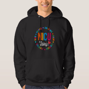 Nicu Nurse Icu Neonatal Team Tiny Humans Appreciat Hoodie