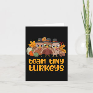 Nicu Nurse Icu Neonatal Team Tiny Turkeys Fall Tha Card
