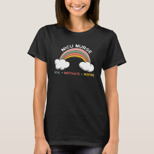 Nicu Nurse Love Inspire Heal Medicine Healthcare 2 T-Shirt