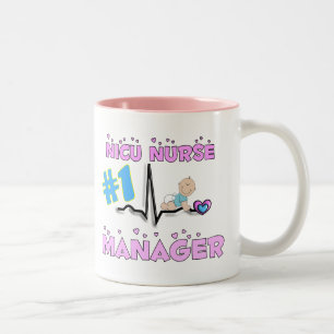 NICU Nurse Manager Gifts Two-Tone Coffee Mug